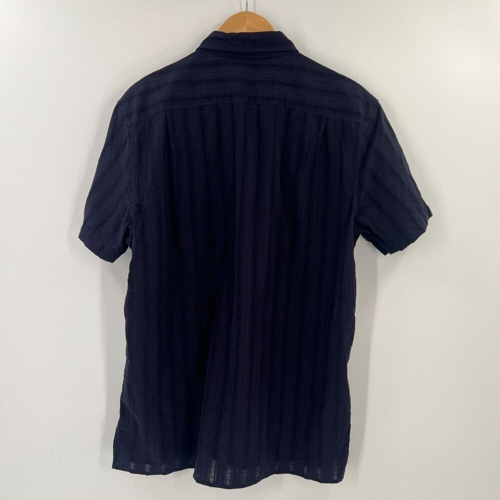 Bonobos Medium Tailored‎ Shirt Blue Woven Texture Summer Resort Smart Casual - Picture 2 of 9